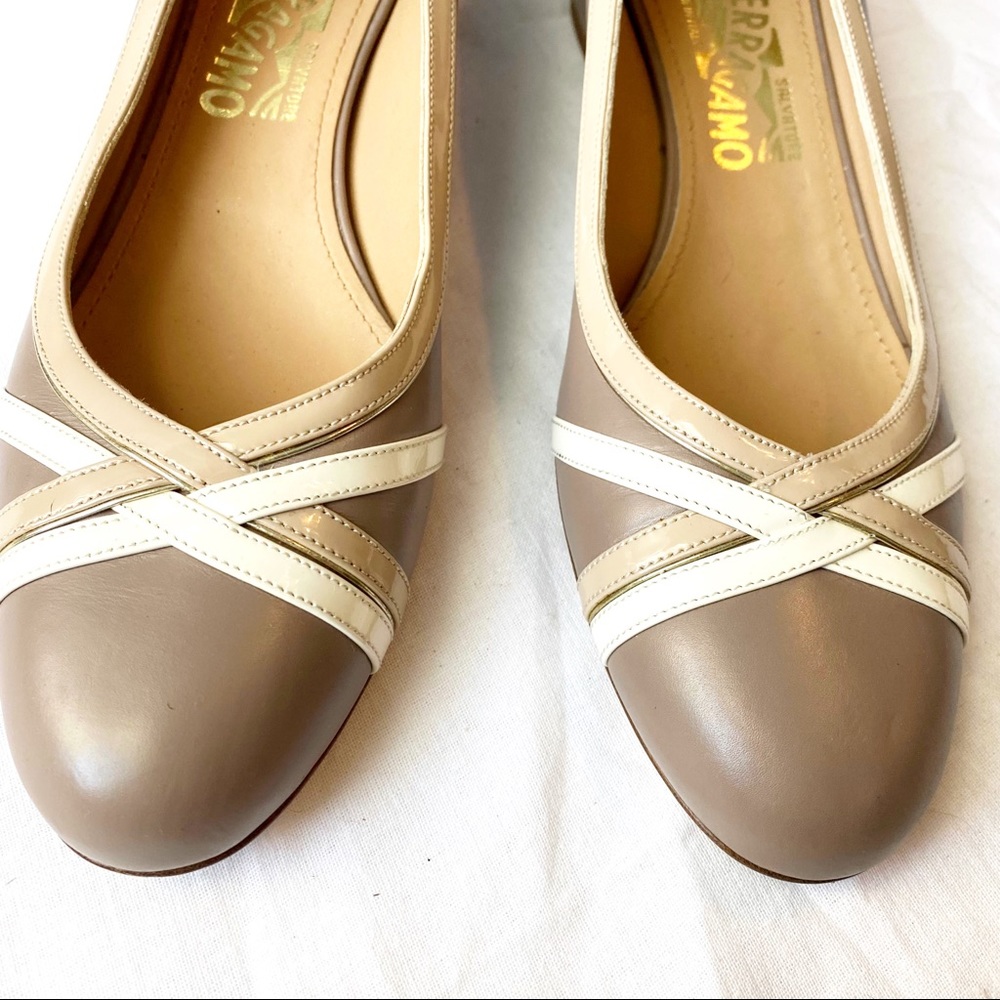 SOLD Salvatore Ferragamo GAMY Flats Size 8.5 - Picture 6 of 13